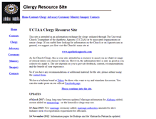 Tablet Screenshot of clergyresource.com